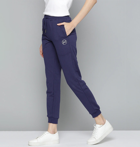Women Solid Knitted Regular Fit Joggers